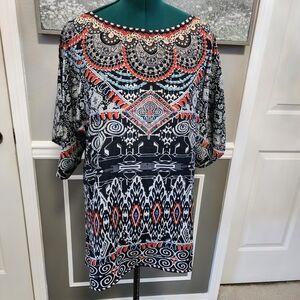 Bohemian Patterned Women's Top